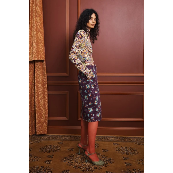 Alemais Joanna Ruched Top  Sustainable Tops with Alémais print - Coveti Australian Designer