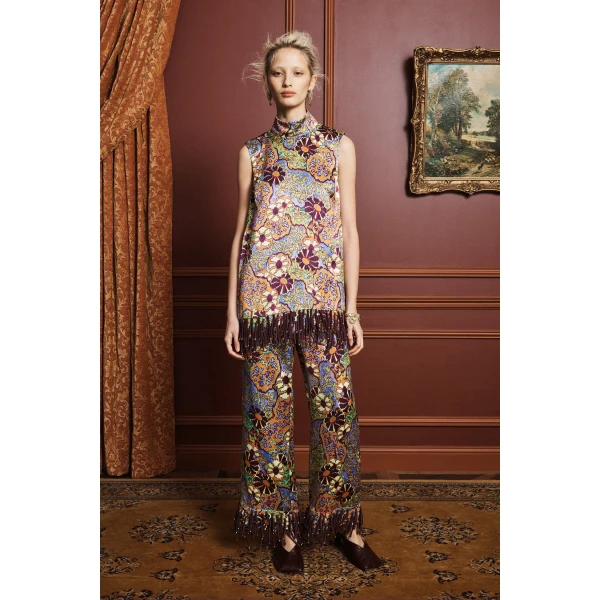 Alemais Joanna Top  Sustainable Tops with Alémais print - Coveti Australian Designer