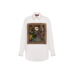 Alemais Limelight Embellish Shirt  Sustainable Tops with Alémais print - Coveti Australian Designer