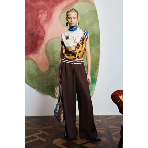 Alemais Lori Pant  Sustainable Pants with Alémais print - Coveti Australian Designer