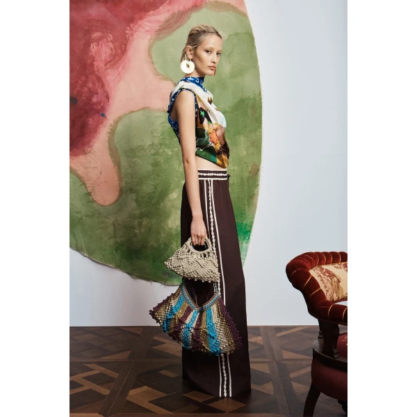 Alemais Lori Pant  Sustainable Pants with Alémais print - Coveti Australian Designer
