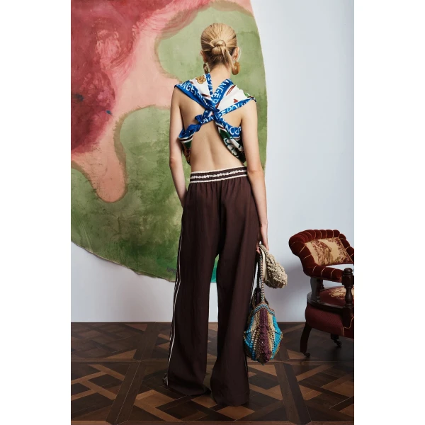 Alemais Lori Pant  Sustainable Pants with Alémais print - Coveti Australian Designer