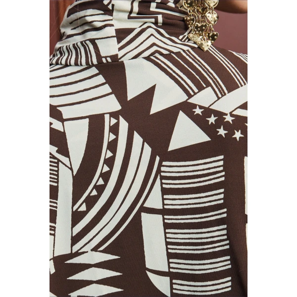Alemais Lori Ruched Top  Sustainable Tops with Alémais print - Coveti Australian Designer