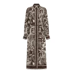 Alemais Lori Shirtdress  Sustainable Dresses with Alémais print - Coveti Australian Designer