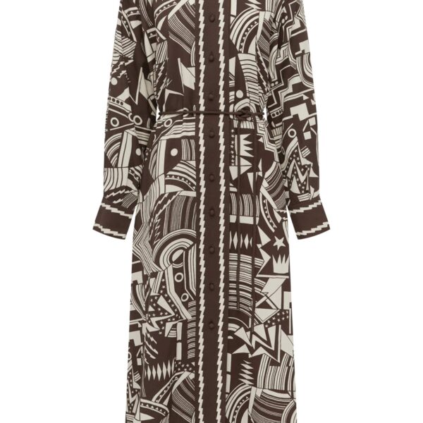 Alemais Lori Shirtdress  Sustainable Dresses with Alémais print - Coveti Australian Designer