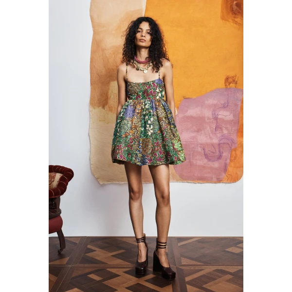 Alemais Marnie Mini Dress  Sustainable Dresses with Alémais print - Coveti Australian Designer