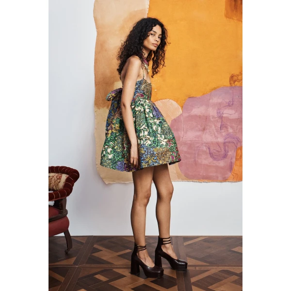 Alemais Marnie Mini Dress  Sustainable Dresses with Alémais print - Coveti Australian Designer