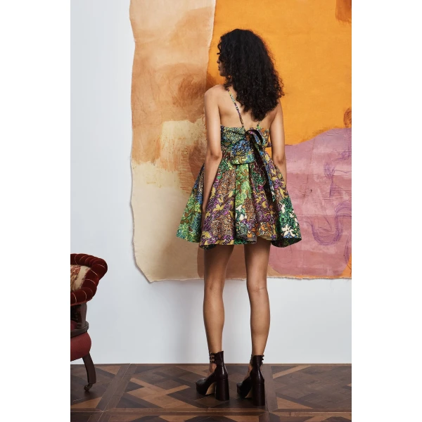 Alemais Marnie Mini Dress  Sustainable Dresses with Alémais print - Coveti Australian Designer