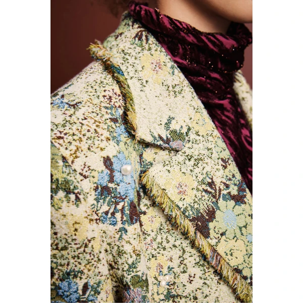 Alemais Whitney Blazer  Sustainable Jackets with Alémais print - Coveti Australian Designer