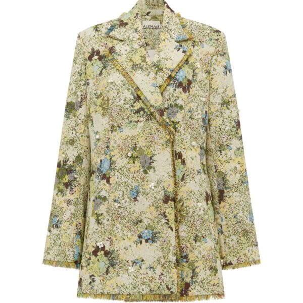 Alemais Whitney Blazer  Sustainable Jackets with Alémais print - Coveti Australian Designer