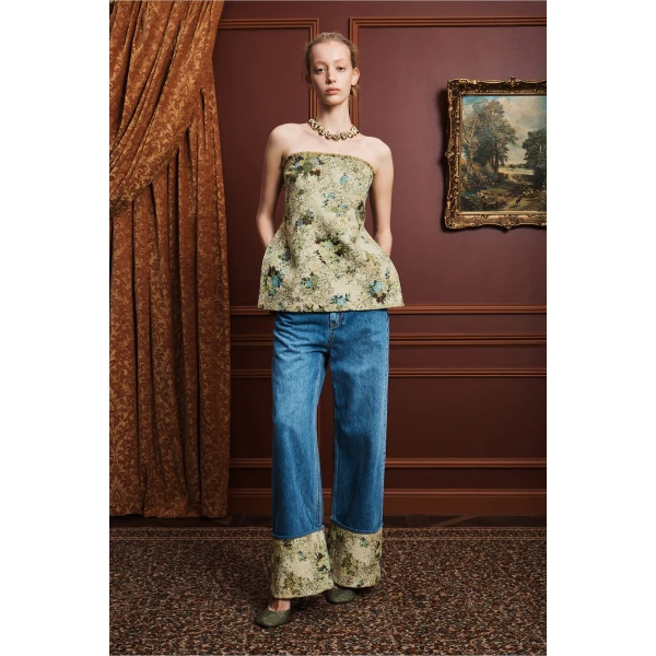 Alemais Whitney Top  Sustainable Tops with Alémais print - Coveti Australian Designer