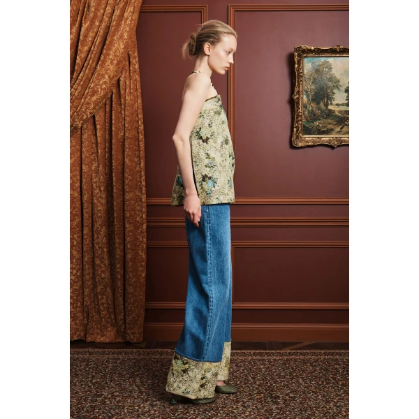 Alemais Whitney Top  Sustainable Tops with Alémais print - Coveti Australian Designer