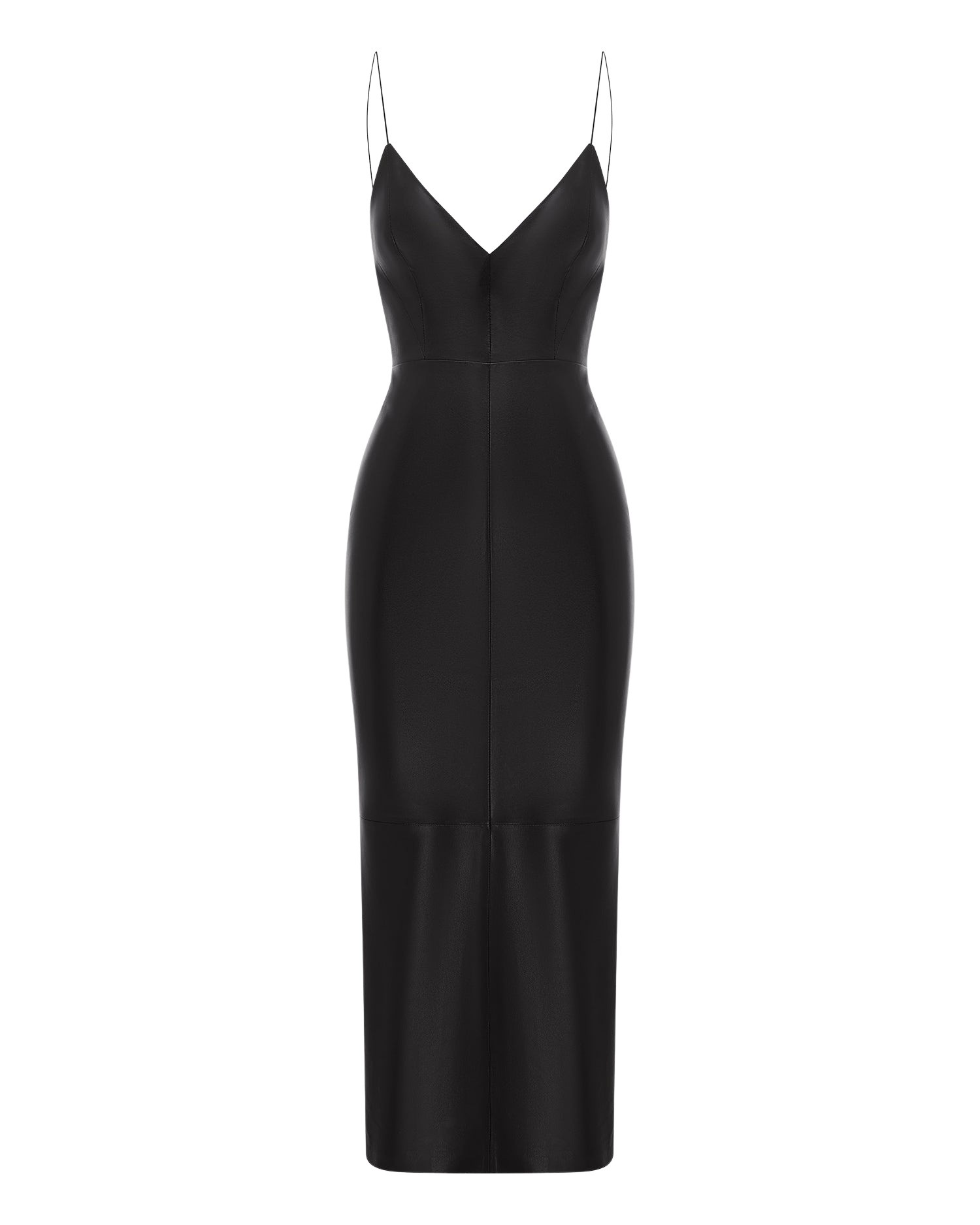 alex perry leather midi dress