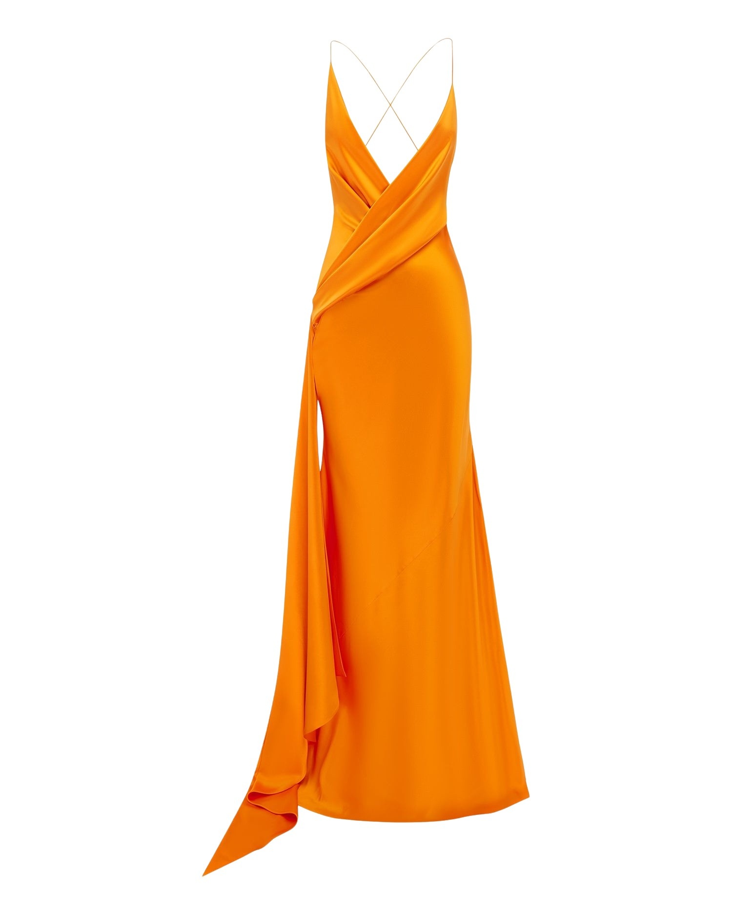 alex perry silk satin gown
