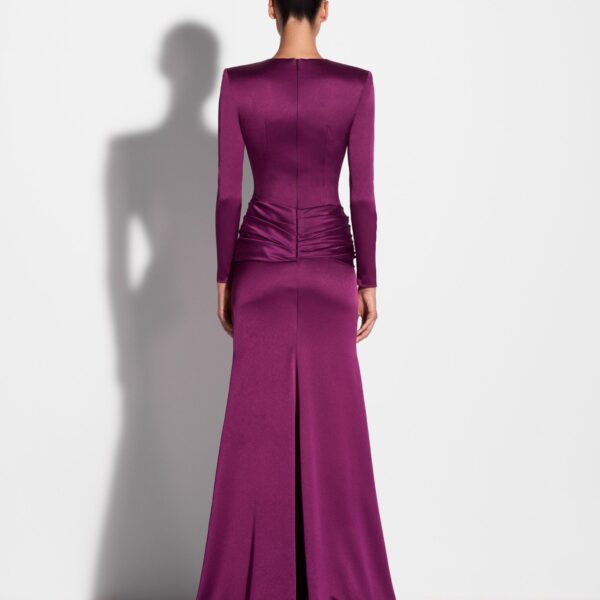 Long Sleeve Knot Gown
