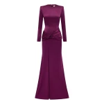 alex perry satin crepe gown
