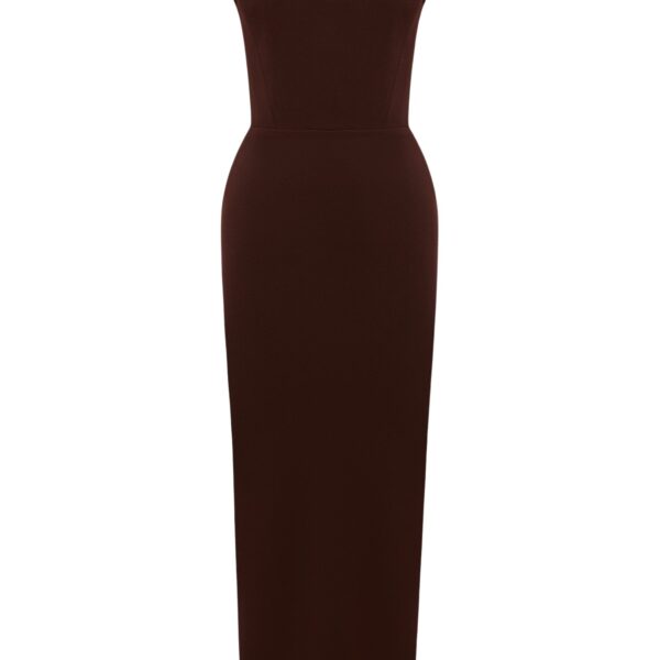 alex perry stretch crepe midi dress