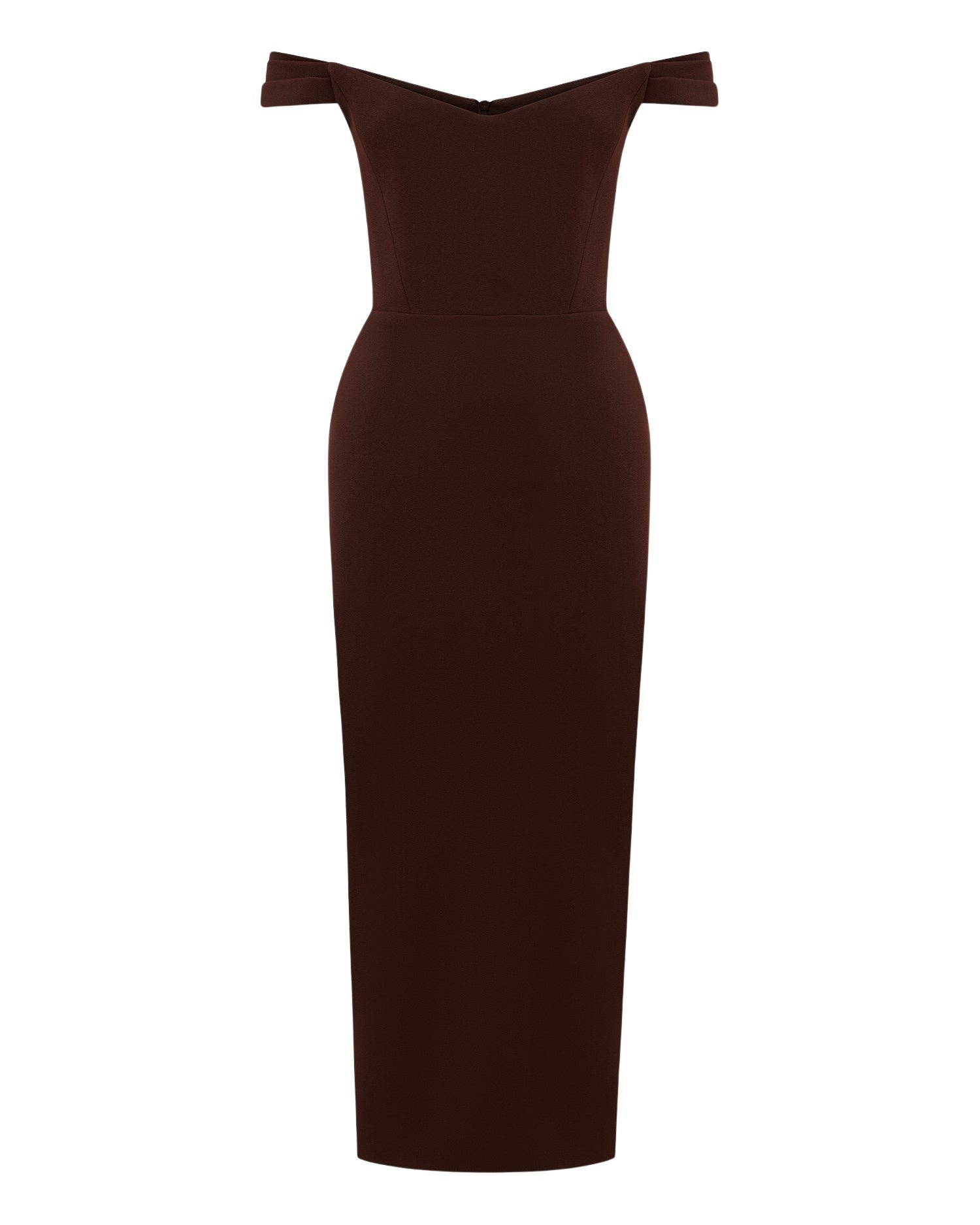 alex perry stretch crepe midi dress