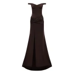 alex perry satin crepe gown