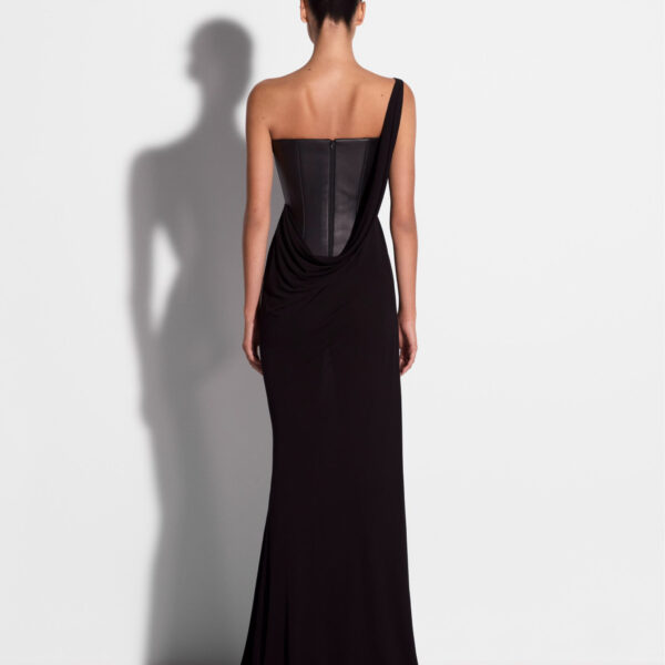 One Shoulder Asymmetric Gown