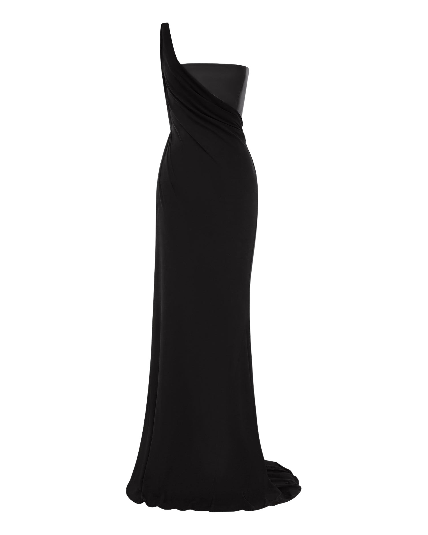 alex perry leather & jersey gown