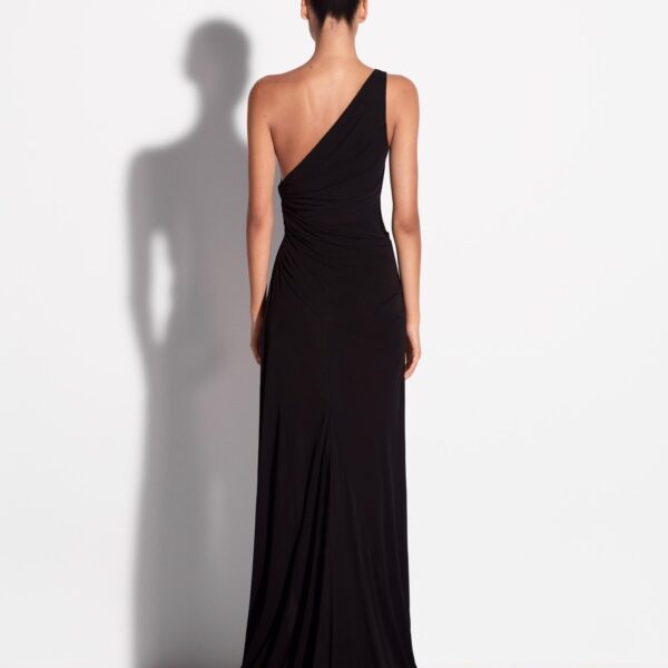 One Shoulder Drape Gown