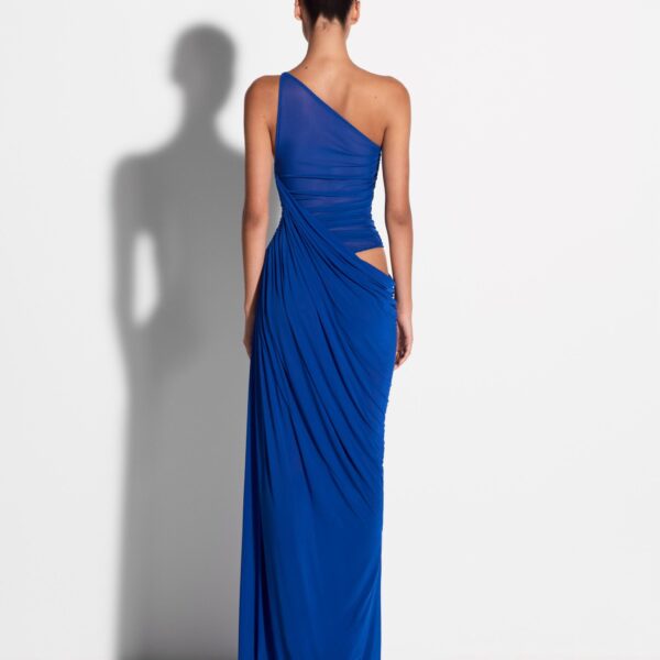 One Shoulder Ruched Gown