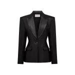 alex perry leather blazer
