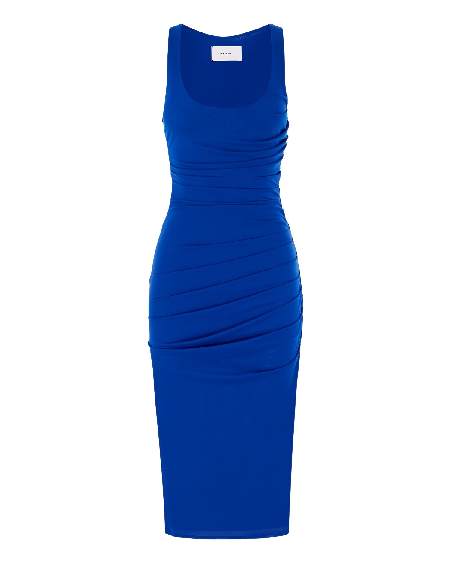 alex perry stretch mesh midi dress