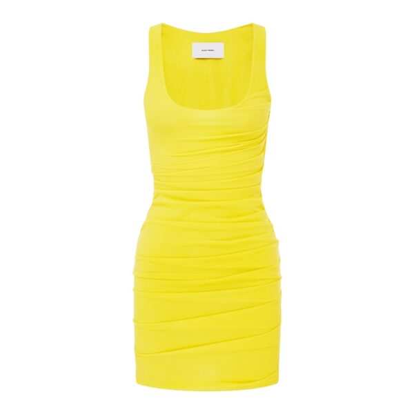 alex perry stretch mesh mini dress