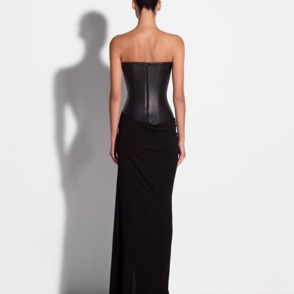 Strapless Asymmetric Gown