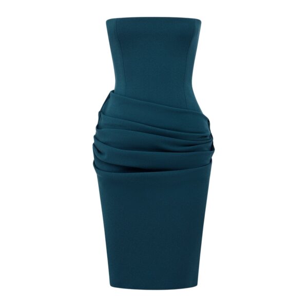 alex perry stretch crepe midi dress