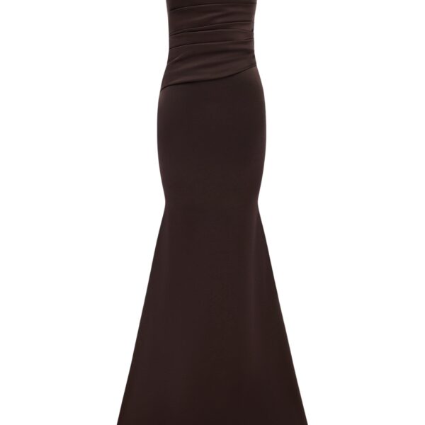 alex perry satin crepe gown