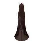 alex perry silk satin gown