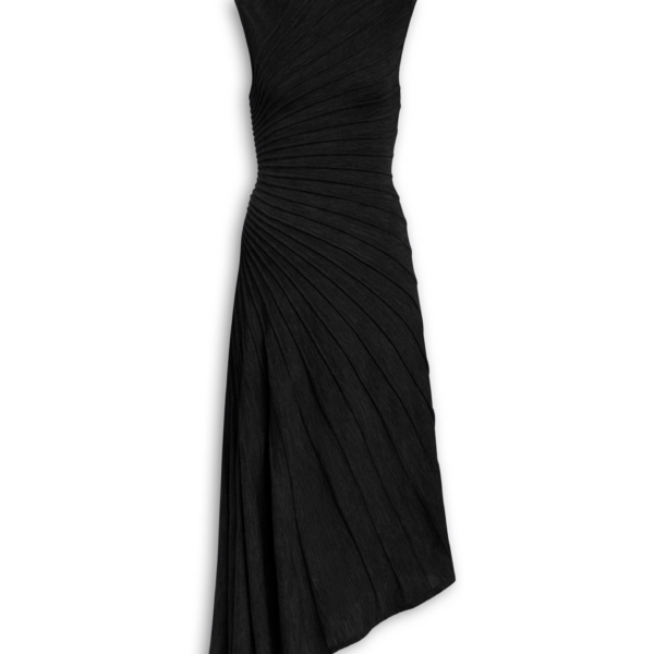 Alaïa Asymetric Wool Dress - ALAÏA Dresses - Laser Cut Luxury - Shop at Coveti