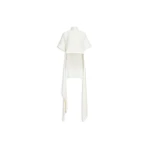 Alaïa Asymmetric Cady Top - ALAÏA Tops - Laser Cut Luxury - Shop at Coveti