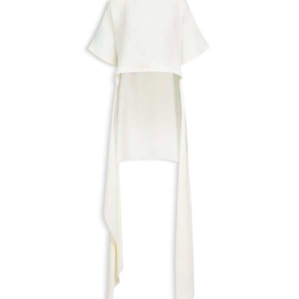 Alaïa Asymmetric Cady Top - ALAÏA Tops - Laser Cut Luxury - Shop at Coveti