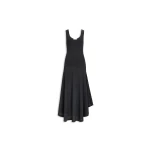 Alaïa Asymmetric Cotton Crepe Dress - ALAÏA Dresses - Laser Cut Luxury - Shop at Coveti