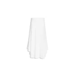 Alaïa Asymmetric Cotton Crepe Skirt - ALAÏA Skirts - Laser Cut Luxury - Shop at Coveti