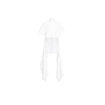 Alaïa Asymmetric Cotton Jersey T Shirt - ALAÏA Tops - Laser Cut Luxury - Shop at Coveti