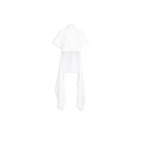 Alaia Asymmetric Cotton Jersey T Shirt