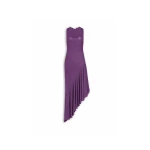 Alaïa Asymmetric Fluid Jersey Dress - ALAÏA Dresses - Laser Cut Luxury - Shop at Coveti