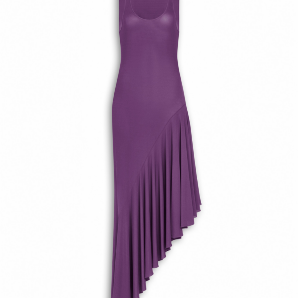 Alaïa Asymmetric Fluid Jersey Dress - ALAÏA Dresses - Laser Cut Luxury - Shop at Coveti
