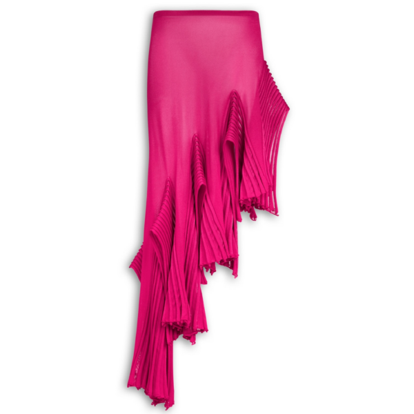 Alaïa Asymmetric Leaf Godet Skirt - ALAÏA Skirts - Laser Cut Luxury - Shop at Coveti
