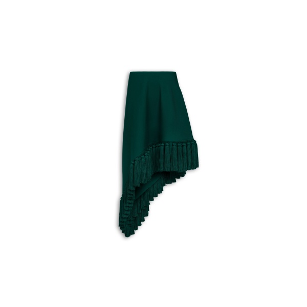 Alaïa Asymmetric Tassel Skirt - ALAÏA Skirts - Laser Cut Luxury - Shop at Coveti
