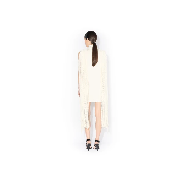 Alaia Beaded Fringe Mini Dress, view 3