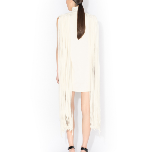 Alaïa Beaded Fringe Mini Dress - ALAÏA Dresses - Laser Cut Luxury - Shop at Coveti