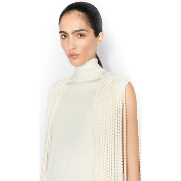 Alaia Beaded Fringe Mini Dress, view 4
