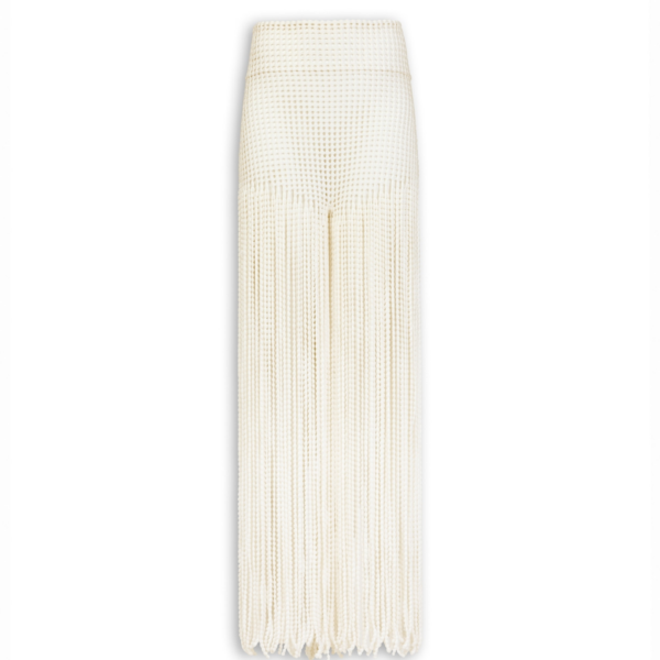 Alaïa Beaded Knit Pants - ALAÏA Pants - Laser Cut Luxury - Shop at Coveti