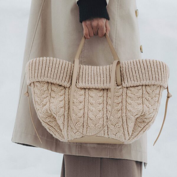 Polène Cyme Mini in Ecru Cyme Mini in Ecru - Mini Bags - Parisian Luxury Leather Bag at Coveti